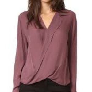L'AGENCE RITA DRAPED BLOUSE